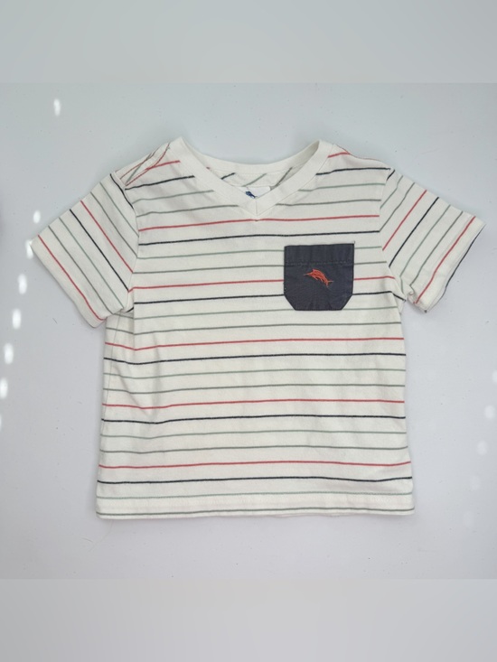 Tommy Bahama Other - Tommy Bahama Striped V-Neck Pocket Tee 12M